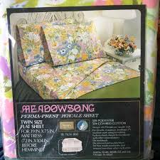 Sleep soundly with a quality mattress from sears. Sears Bedding Vintage Sears Twin Flat Sheet Meadowsong Poshmark