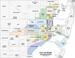 Miami Neighborhood Map Miamihal Real Estate Miami Map Downtown Miami The Neighbourhood