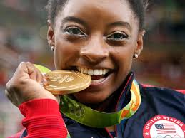 The olympic gymnast, who just won five gold medals at the world championships to bring her total to a record 25 medals, nailed her attempt to describe her. Simone Biles Epic Olympics Quote I M The First Simone Biles