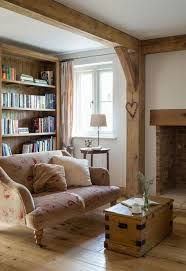Living Rooms With Exposed Wooden Beams Cottage Living Rooms Oak Furniture Living Room Oak Frame House