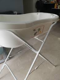 Max load 30kg (after filled up with water) ; Mothercare Baby Bath Tub With Stand Babies Kids Bathing Changing Bathtub Bath Accessories On Carousell