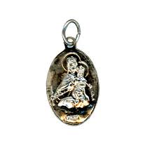 Medaglia Scapolare peltro ovale – La Madonna del Carmine