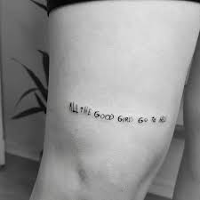 Song lyrics are clearly a popular choice for tattoos, and in the past we've celebrated some of the greatest verses ever committed to skin. Billie Eilish Tattoos Get Ispired By The Best Fan Tattoos