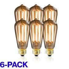 St58 Led Edison Light Bulb 6w Filament 60 Watt Equal 2200k Warm Whit Edison Mills