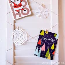 Do you send christmas cards? Diy Christmas Card Holder Hello Little Home