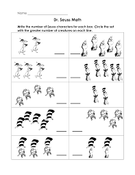 Dr Seuss Printables Math Dr Seuss Math Kindergarten Dr Seuss Math Dr Seuss Kindergarten