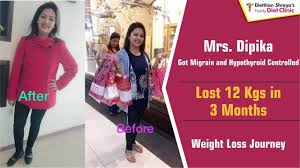 Dietitian Shreya Lose 12 Kgs In 3 Months I Control Hypothyroid Migraine I Client Review Facebook