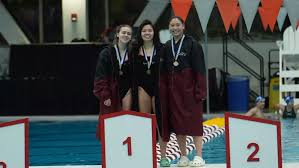 Women's Swim and Dive Sets New Records; Remain In First After Day Two of  NEWMAC Championships