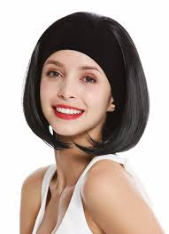 Many people either go the bold route and add in pops of bright red or opt for a more natural hue and choose copper or auburn highlights. Women S Quality Wig Headband Short Sleek 80 S Retro Look Black Gfw948 H 1