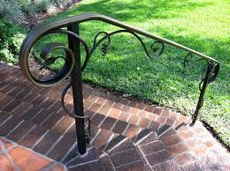 Vevor wrought iron handrail, fit 2 or 3 steps outdoor stair railing, adjustable front porch hand rail, black transitional hand railings for concrete steps or wooden stairs with installation kit 4.8 out of 5 stars 14 Exterior Metal Stair Railings Exterior Stair Railings For Every Home Home Design Trends Railings Outdoor Exterior Stairs Metal Stair Railing
