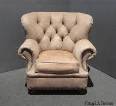 Vintage Traditional Tan Tufted Accent Chair Lillian August By Drexel Heritage Tufted Accent Chair Chair Accent Chairs