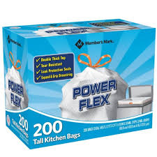 Solimo tall kitchen drawstring trash bags. Member S Mark Power Flex Tall Kitchen Drawstring Trash Bags 13 Gallon 2 Rolls Of 100 Ct 200 Count Total Sam S Club Kitchen Bag Kitchen Garbage Bags Members Mark