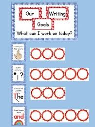 Writing Goals Anchor Chart