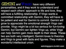 Gemini's cheery disposition brightens up cancer's day. The Astrology Guru Virgo Compatibility With Gemini Gemini And Virgo Virgo Gemini Compatibility Gemini Compatibility