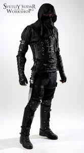 Dark Assassin Leather Armor Inspired Thief Flax Suit And Leather Armor Costume For Larp Rogue Costume Rogue Costume Leather Armor Character Outfits