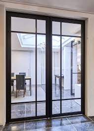 double steel door designed by anywaydoors this elegant steel look doors are made from black an doors interior modern french doors interior steel door design