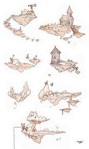 Floatingislands Environment Concept Art Fantasy Art Drawings How to draw a floating island. fantasy art