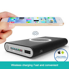 Bugstech 20000mah Power Bank Wireless Charger Iphone 8 8 Plus X And Galaxy Price 30 99 Free Shipping Wireless Charger Iphone Iphone Charger Wireless Charger