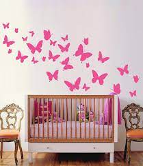 Butterflies Nursery Wall Sticker Butterflie Decal Baby Room Decor Art Butterflies Wall Decals Australian Made Wall Vinyl Decor Nursery Wall Decals Vinyl Wall Decals