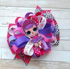 Lol Surprise Hair Bow Lol Surprise Dolls Bow Lol Birthday Homemade Hair Bows Diy Baby Headbands Girl Hair Bows