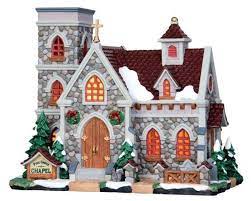 Lemax Village Collection Pine Grove Chapel 25357 Lemax Christmas Lemax Christmas Village Christmas Villages