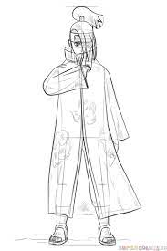 How To Draw Deidara From Naruto | Step By Step Drawing Tutorials