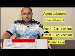 Cat Este Salariul Polițiștilor Agent Ofițer Polițist Local Poza Cu Fluturașul Youtube