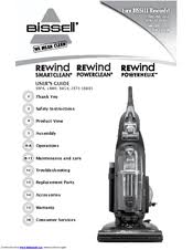 Bissell Powergroom Helix Rewind Manual Bissell Rewind Powerhelix User Manual Pdf Download Manualslib