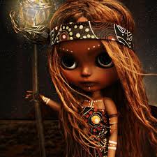 Amazing Aboriginal Sun Goddess Blythe By Mydeliciousbliss For The Upcoming Fairies And Folklore International Blythe Ex Blythe Dolls Fairy Art Dolls Blythe