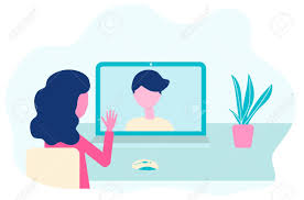 Maybe you would like to learn more about one of these? Video Conference Virtual Meeting Concept People On Computer Royalty Free Cliparts Vectors And Stock Illustration Image 148959685