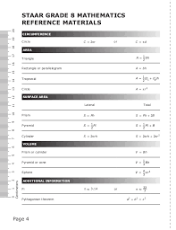 Getting the books 2011 algebra 1 staar test answer key now is not type of challenging means. Texas 8th Grade Math Formula Chart Staar