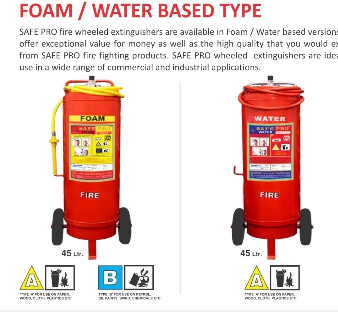 Water And Foam Wheel Type Fire Extinguisher product image