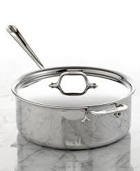 All Clad Stainless Steel 6 Qt Covered Ultimate Deep Saute Pan All Clad Kitchen Macy S 190 7 16 All Clad Pure Products Stainless