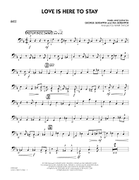Love Is Here To Stay Bass Sheet Music To Download