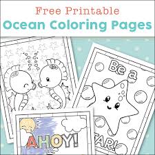 Check out 10 best ocean pictures to color that will add more fun to their life. Super Cute Ocean Coloring Pages For Kids Free Printables