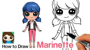 How To Draw Miraculous Ladybug Marinette Dupain Cheng Youtube