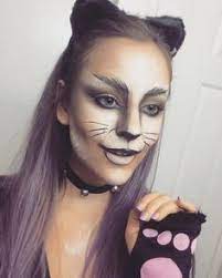 The Most Hauntingly Gorgeous Halloween Makeup Looks On Instagram Cat Halloween Makeup Black Cat Makeup Halloween Makeup Looks
