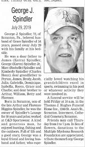 Obituary for George J. Spindler (Aged 72)