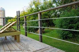 Position your metal post and use a bar level to be sure the post is. Diy Inexpensive Deck Rails Out Of Steel Conduit Easy To Do