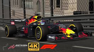 Assetto Corsa F1 2018 Monaco Aston Martin Red Bull Racing Rb14 4k 60fps Simracing Circuitdemonaco Monaco Assettoco Red Bull Racing Racing Red Bull F1