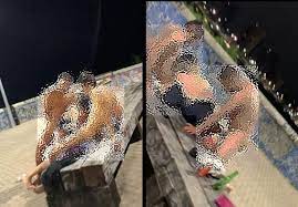 Trisal é flagrado fazendo sexo na orla de praia em Fortaleza (+18) 