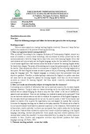 Berikut adalah beberapa contoh teks announcement bahasa inggris dan pertanyaanya serta dilengkapi dengan 31. Contoh Soal Main Idea Dan Topic Sentence