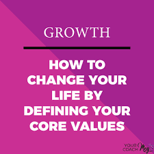 How To Change Your Life By Defining Your Core Values Your Coach Meg Core Values Core Beliefs Core
