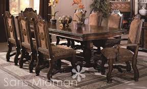 Dining table dimensions depend on how many people you want to seat, and the degree of comfort you're looking for. Two Tone Formal Dining Room Table Set Furniture Chairs Jpg 800 488 Formal Dining Room Table Dining Room Sets Dining Table