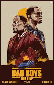 Bad Boys For Life Alternative Illustrated Poster Day Version Will Smith Bad Boys Boys Posters Bad Boys 3