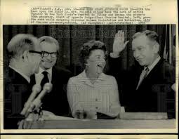 1973 Press Photo Malcolm Wilson taking oath of office as Governor of New  York