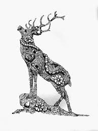 Hirsch Ausmalbilder Fur Erwachsene Kostenlos Zum Ausdrucken Teil 3