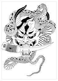 Tanjiro kamado, nezuko and others. Demon Coloring Pages For Adults