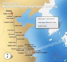 Beijing Shanghai High Speed Railway Is Open Station Map China Map Map