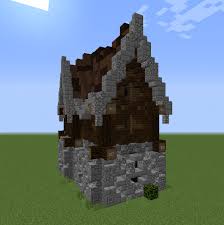 It's only three layers high, with two small towers and just enough room for a little minecraft kitchen and a place to sleep. Minecraft Brick Wall Shefalitayal